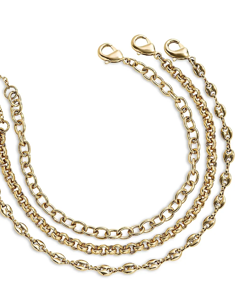 Emmy Mixed Chain Bracelets, Set of 3 by Baublebar