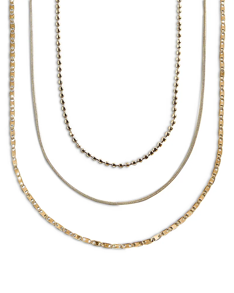Anita Mixed Chain Necklaces, Set of 3 by Baublebar