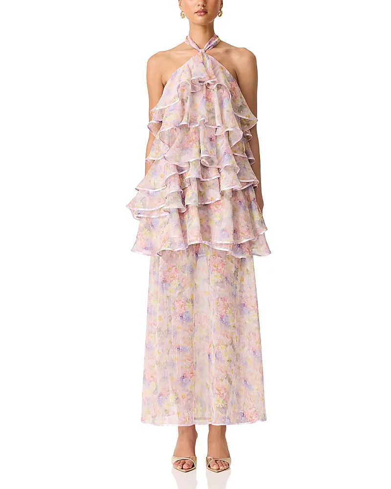 Alindra Halter Neck Maxi Dress by Elliatt