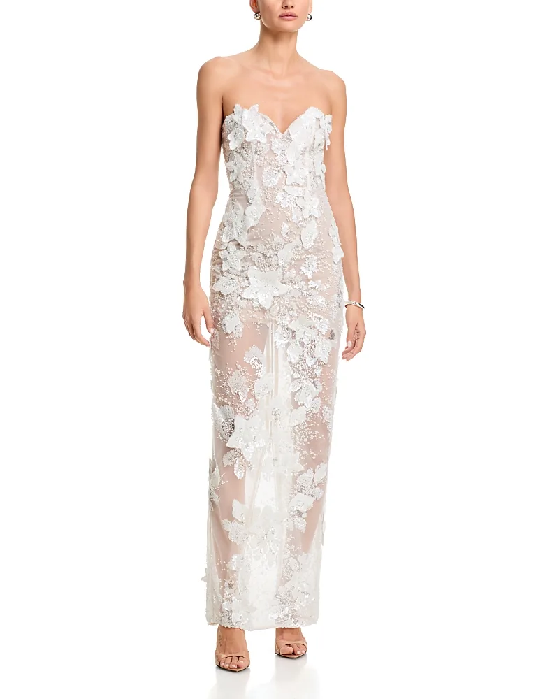 Dahlia Bridal Strapless Maxi Dress by Bronx And Banco