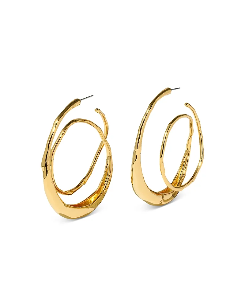 Molten Spiral Hoop Earrings by Alexis Bittar