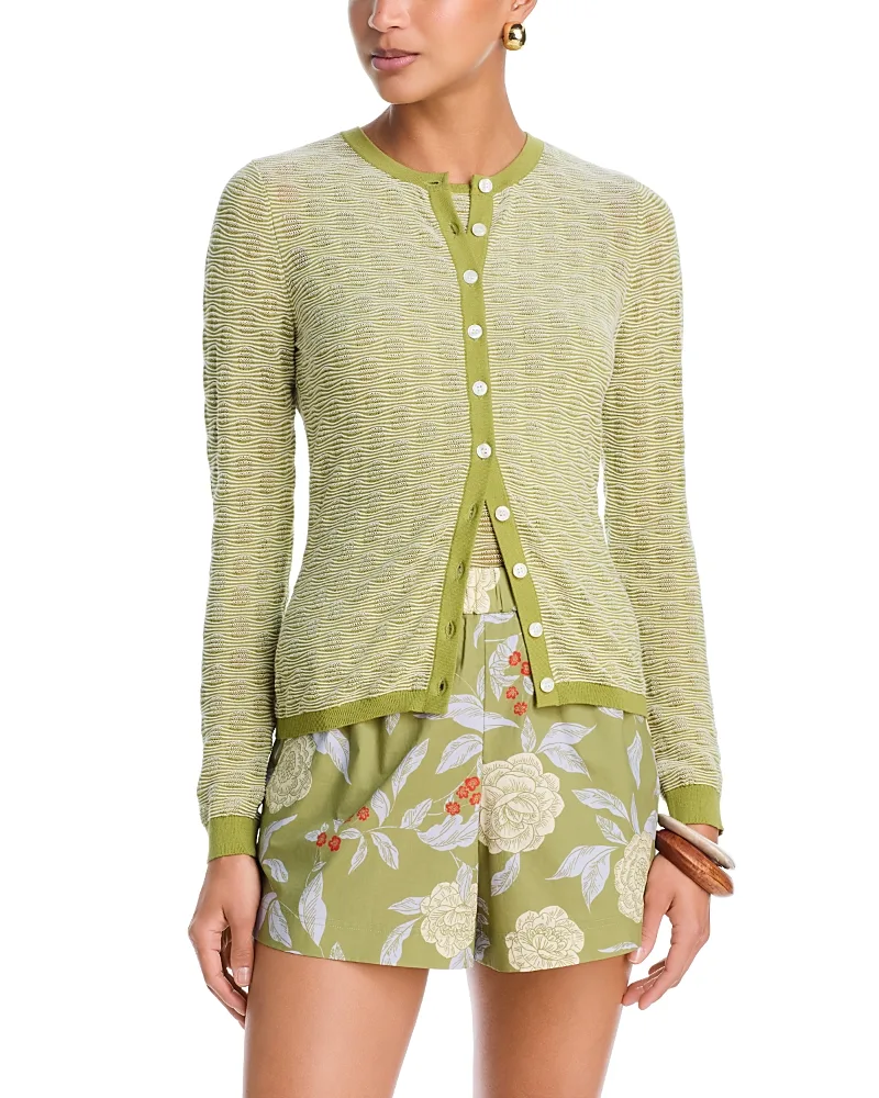Tori Textured Cardigan by Tanya Taylor