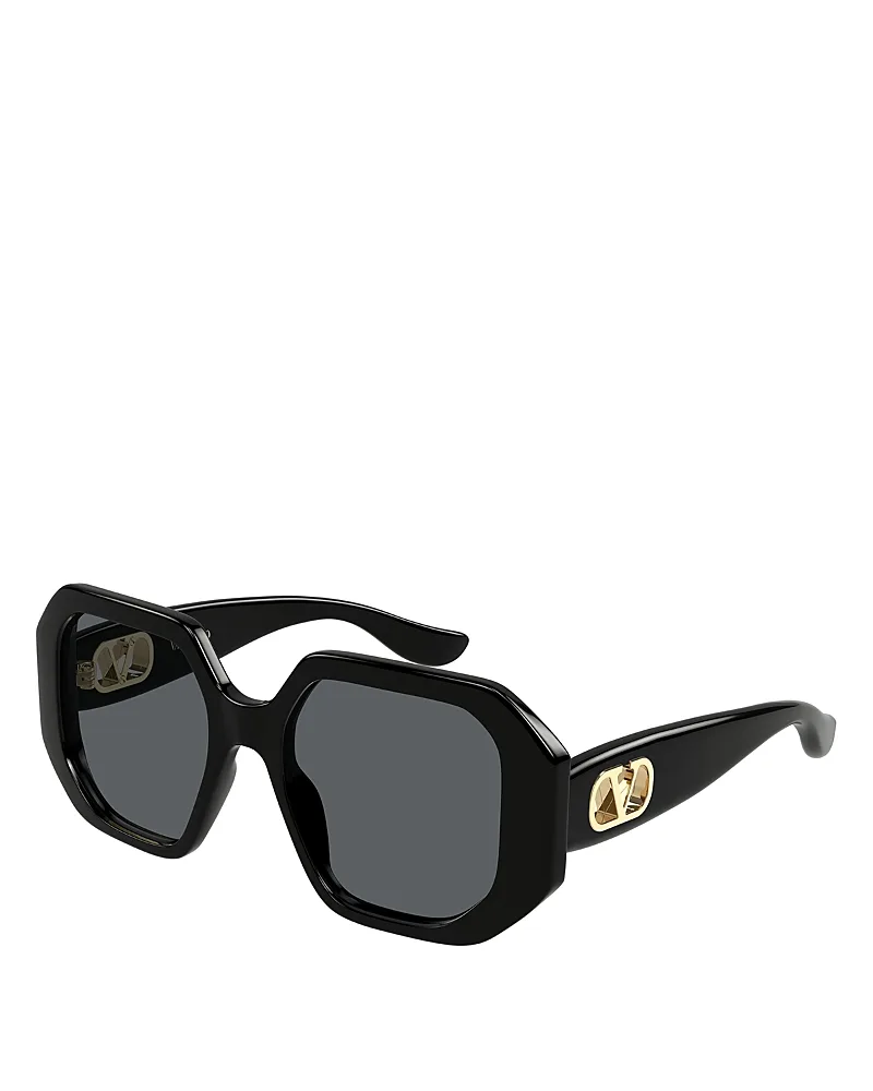 Geometric Sunglasses, 55mm by Valentino Garavani