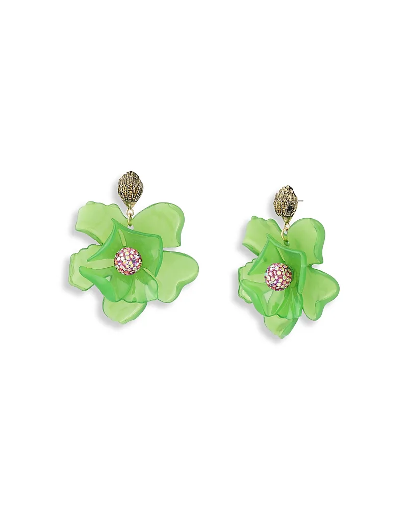 Floral Statement Drop Earrings