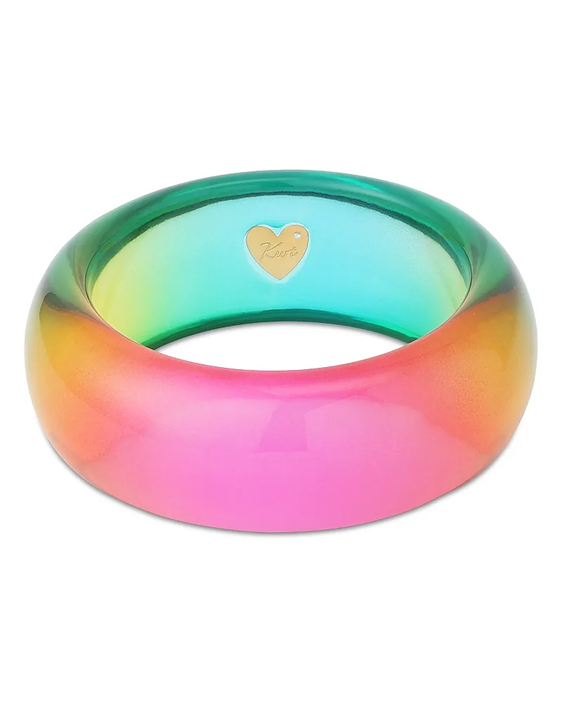 Rainbow Ombre Resin Bangle Bracelet by Kurt Geiger London