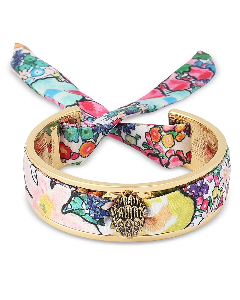 Signature Eagle Floral Cuff Bracelet by Kurt Geiger London