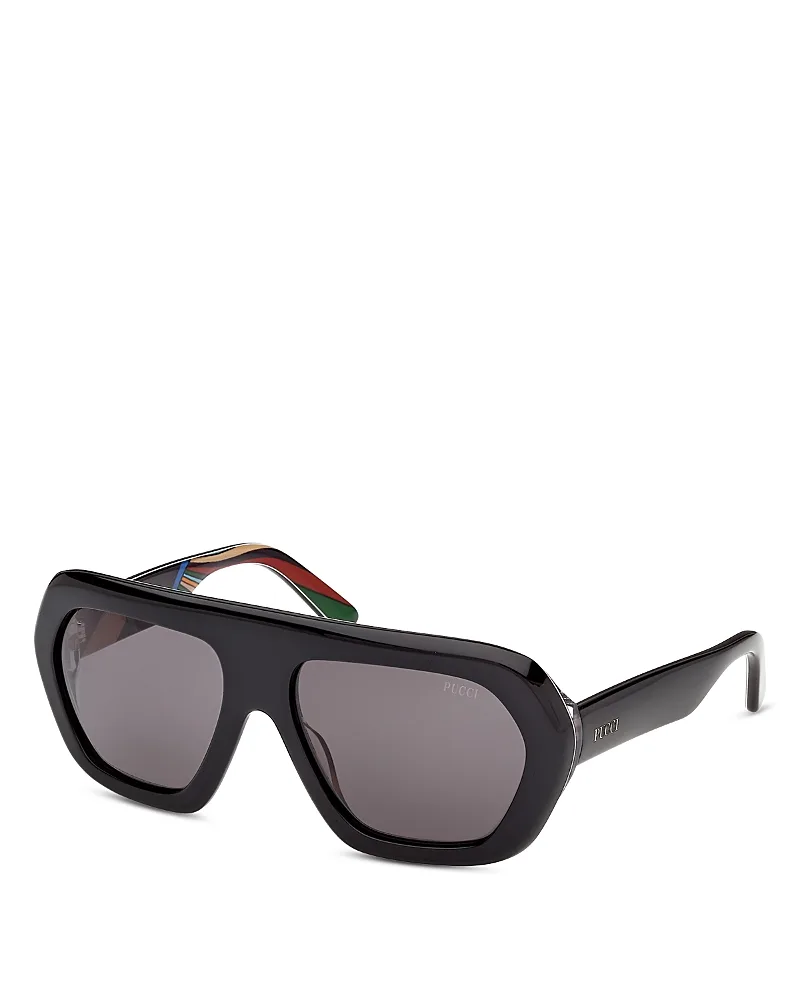Geometric Sunglasses, 58mm by Pucci