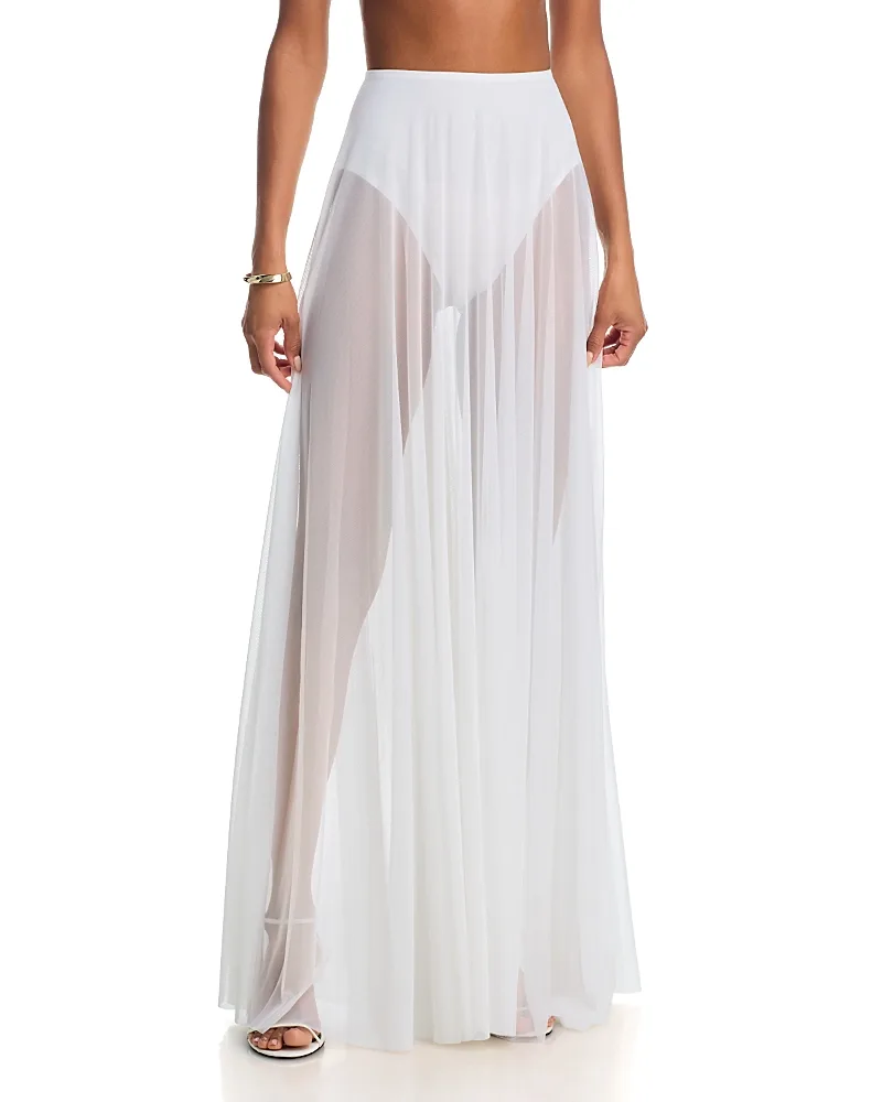 Flared Maxi Skirt with Panty by Norma Kamali