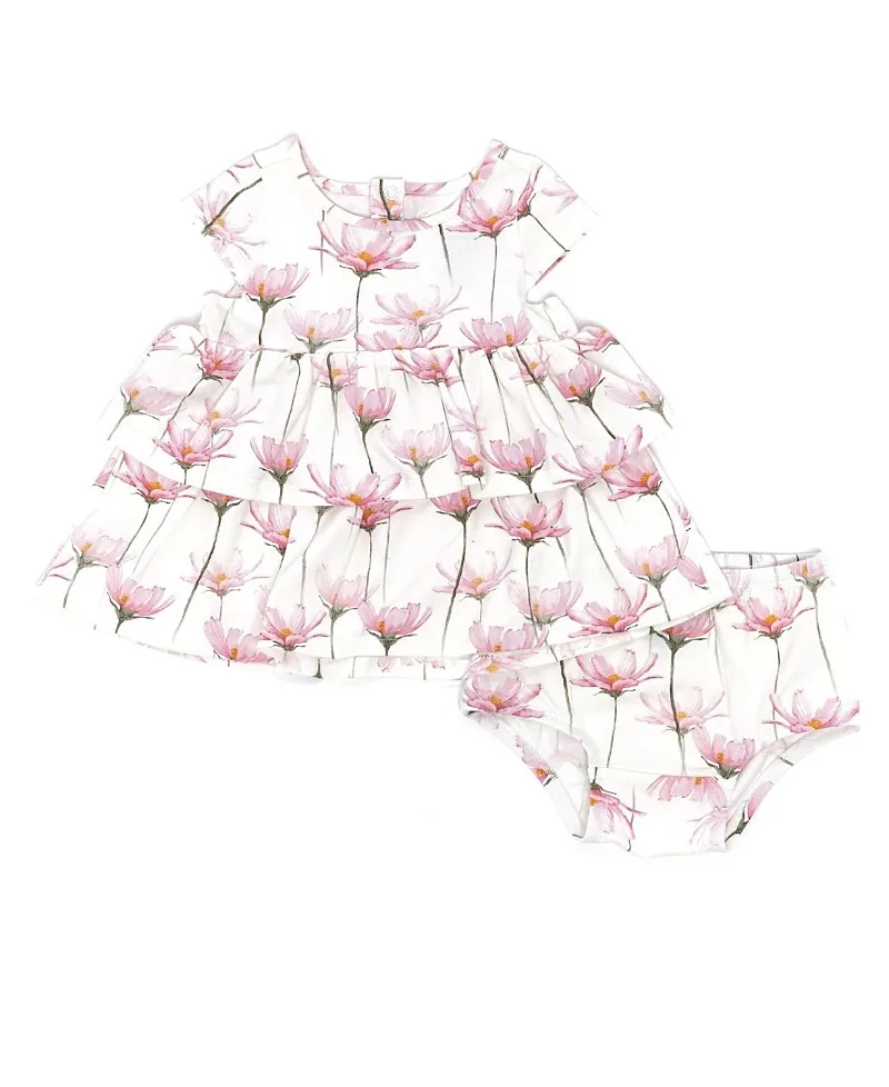 Organic Layered Dress with Matching Bloomers by Norani