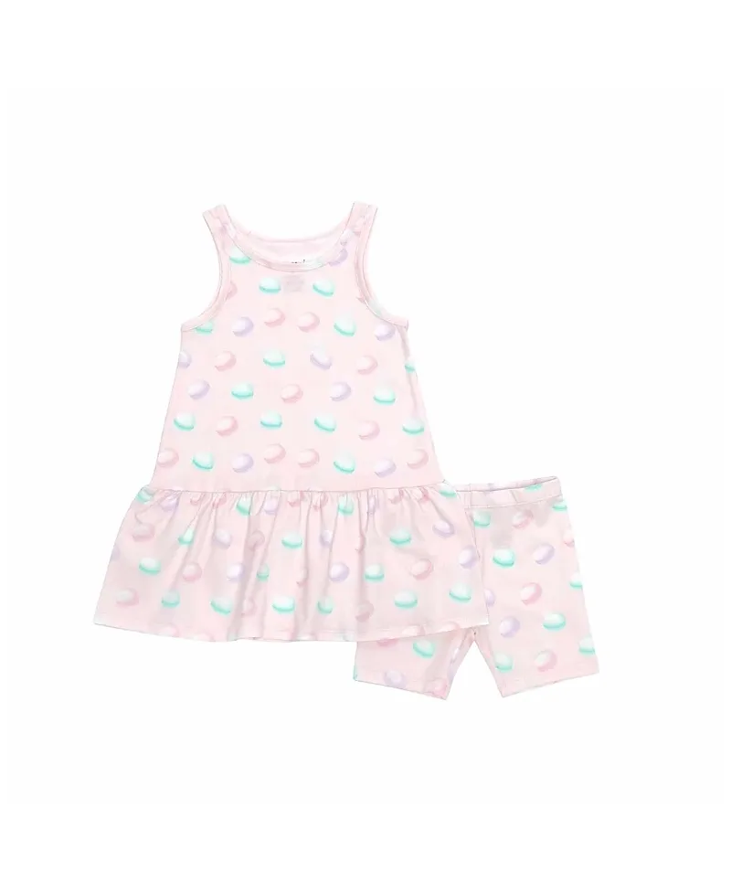 Organic Layered Dress with Matching Biker Shorts by Norani