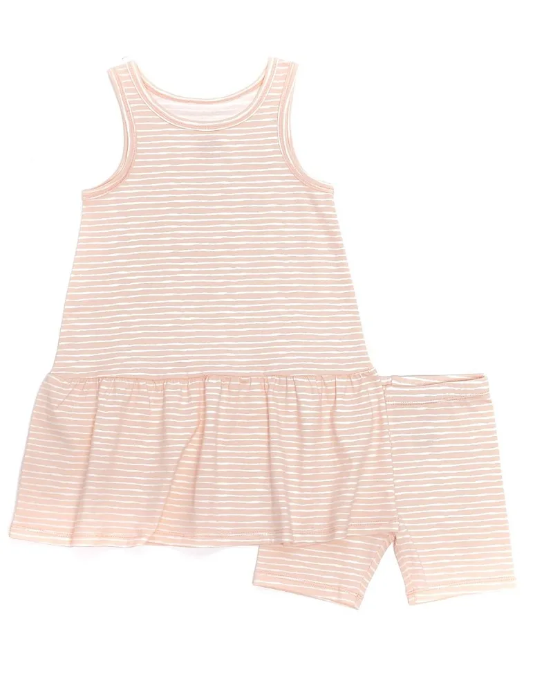 Organic Drop Waist Dress with Matching Biker Shorts by Norani