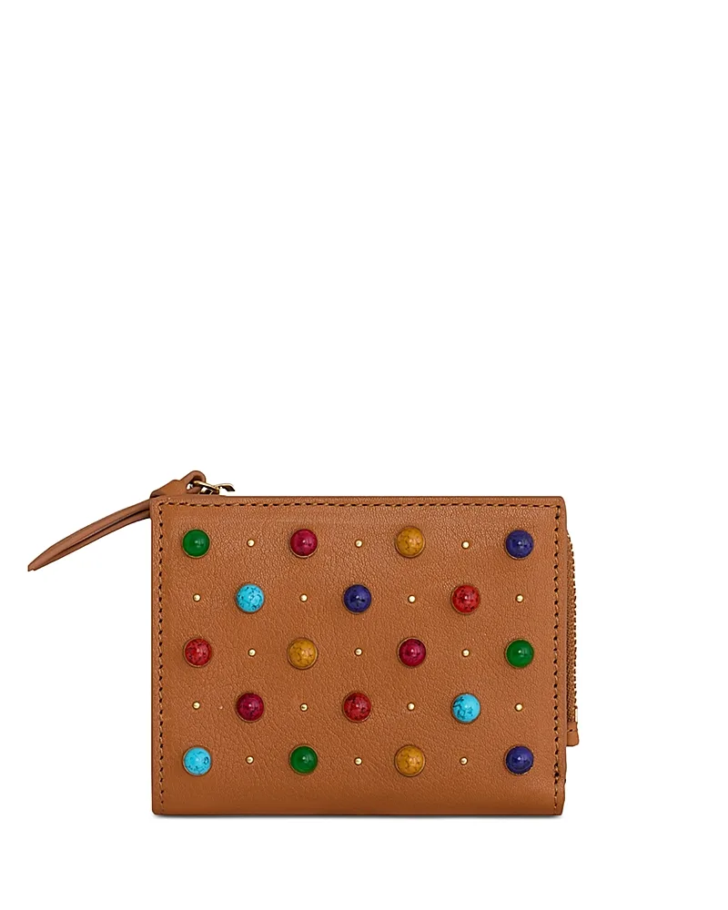 Megan Slim Studded Leather Wallet by Rebecca Minkoff