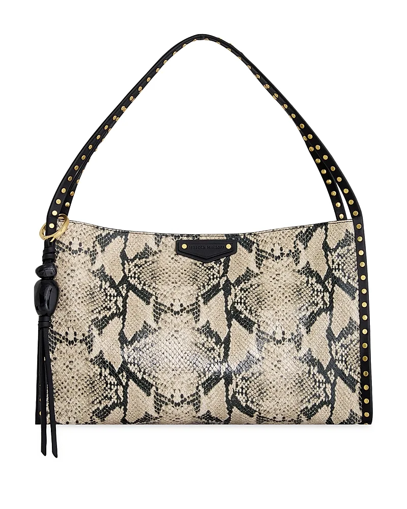 Dylan Medium Snake Embossed Leather Shoulder Bag by Rebecca Minkoff