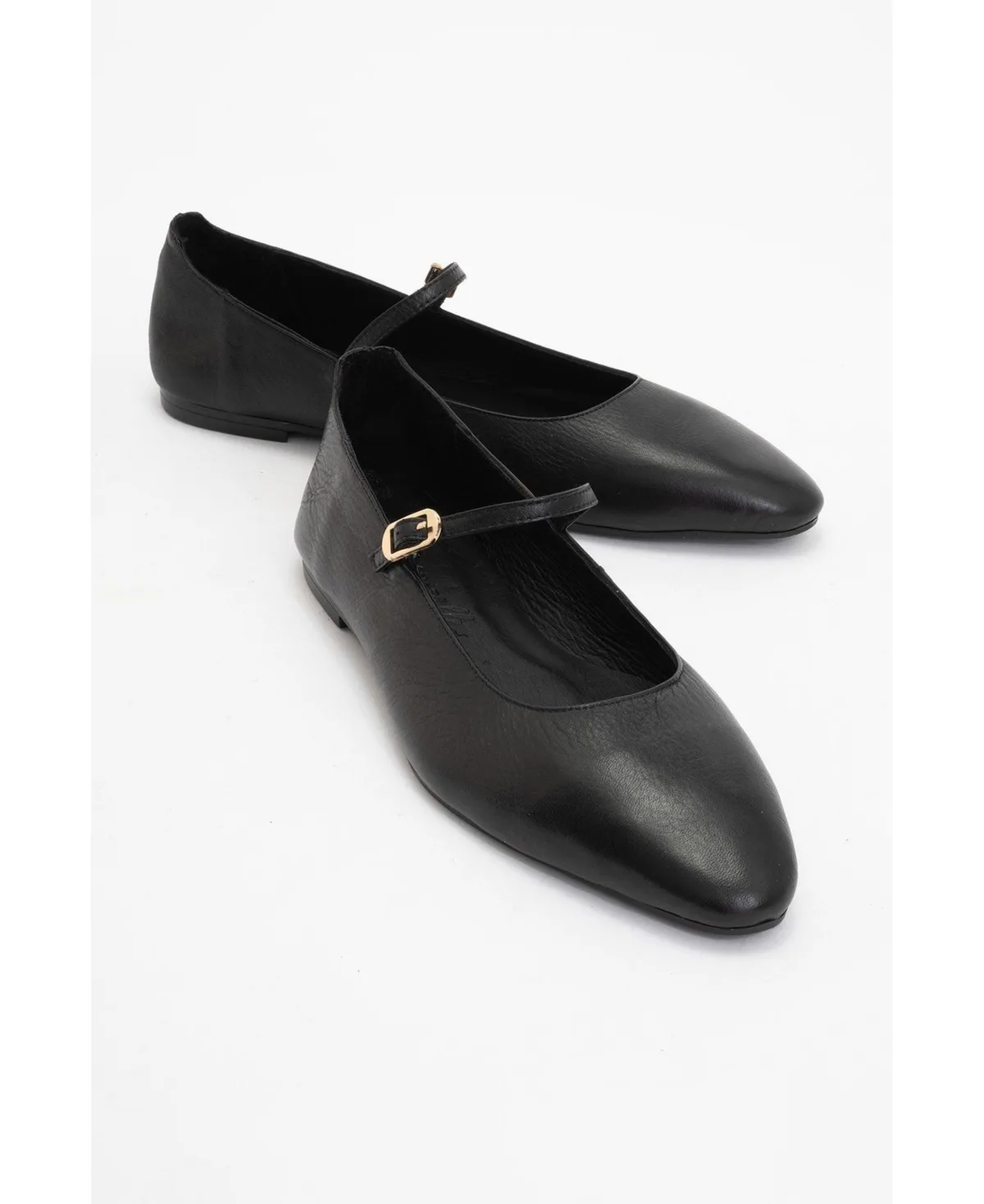 Lara Leather Mary Jane Flats by Forever & Always Shoes