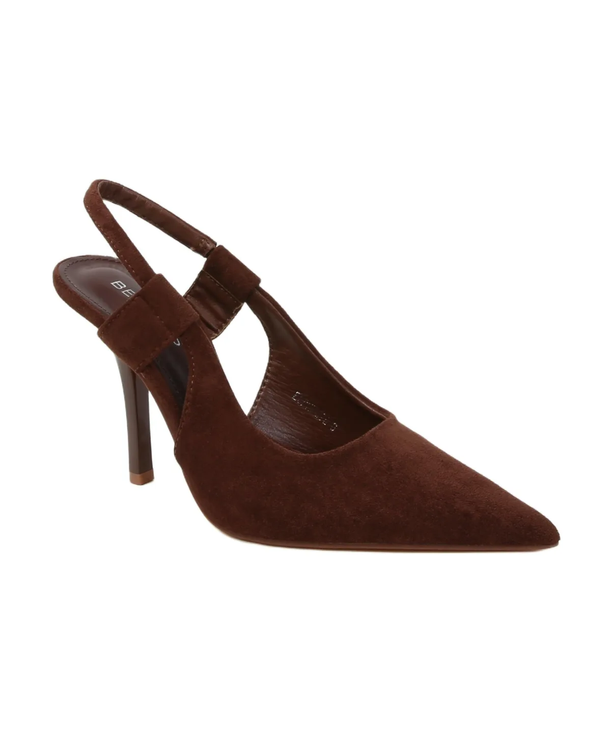 Euphemie Microfiber Suede Slingback Pumps