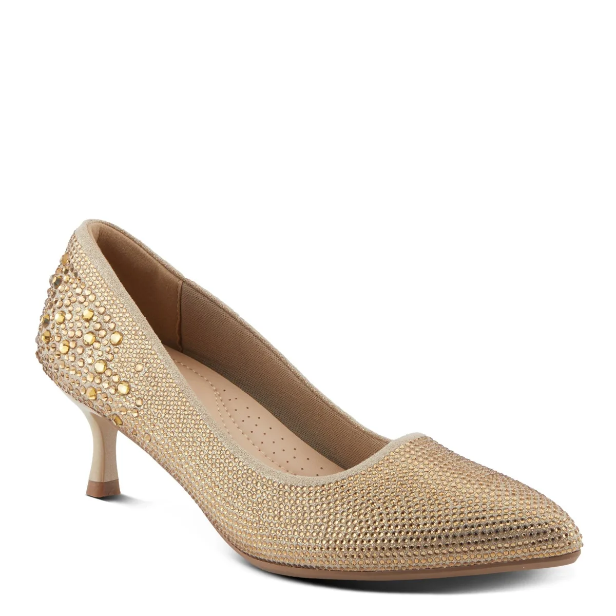 Tyanna Kitten Heel Pump with Cushioned Insole by Patrizia