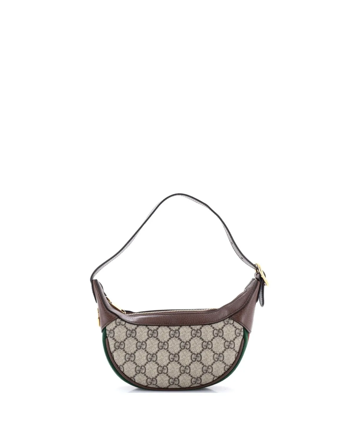 Mini Ophidia Half Moon Bag Gg Coated Canvas by Pre-owned Gucci