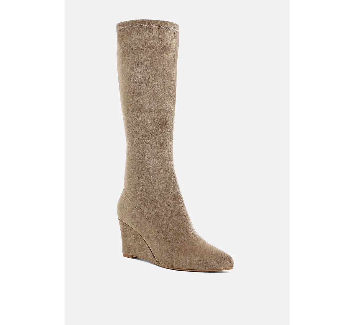Tulsha Microfiber Wedge Heel Boots by London Rag