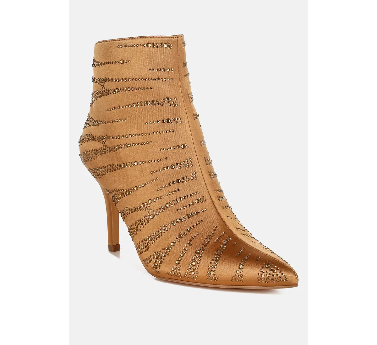 Toget Satin Rhinestone Ankle Party Boots by London Rag