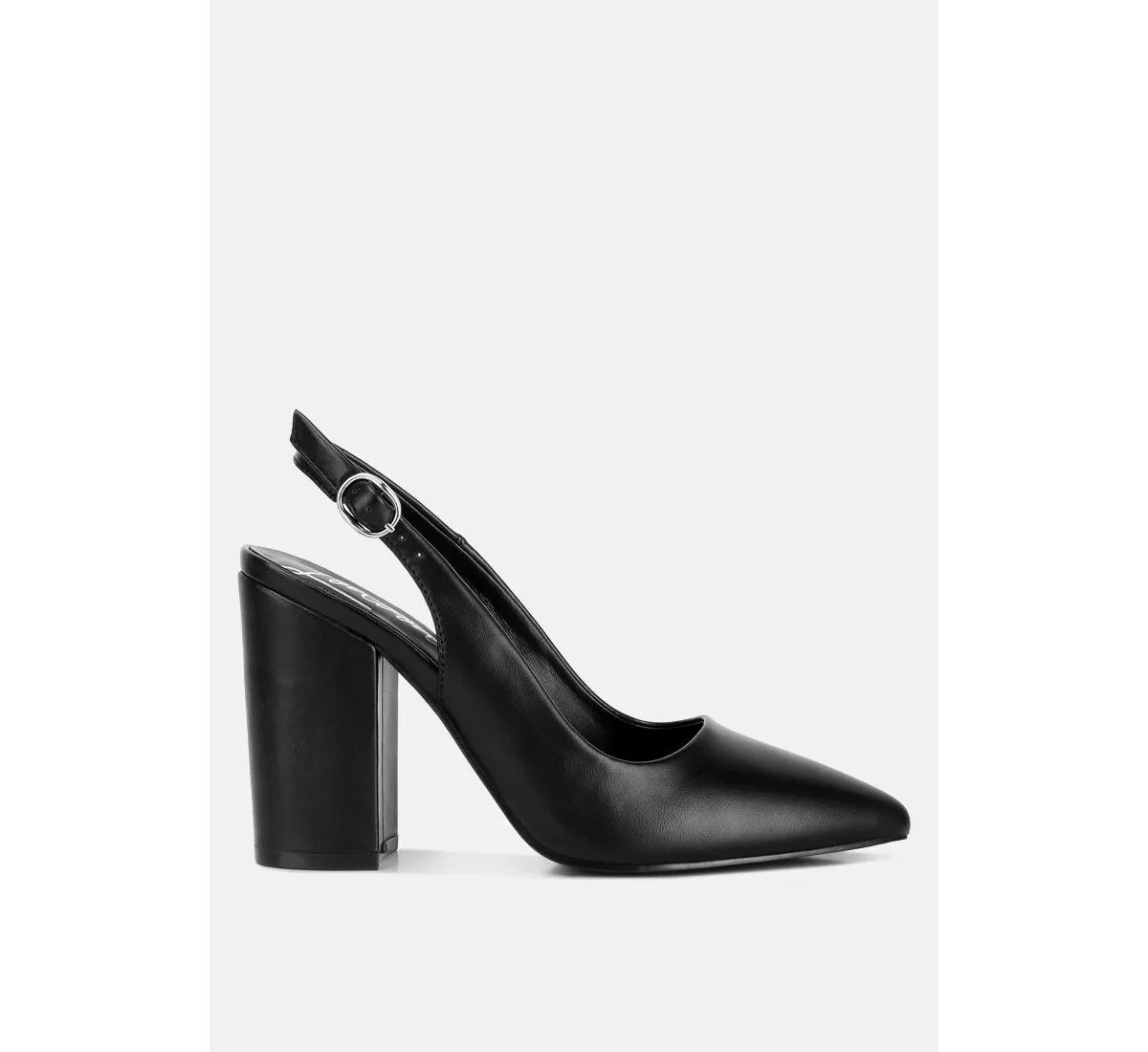 Creidne Block Heel Pointed Toe Sandals by London Rag