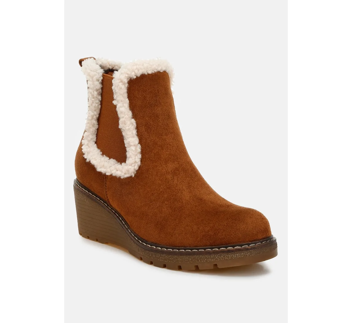 Thunderhoof Faux Fur Lined Chelsea Boots by London Rag