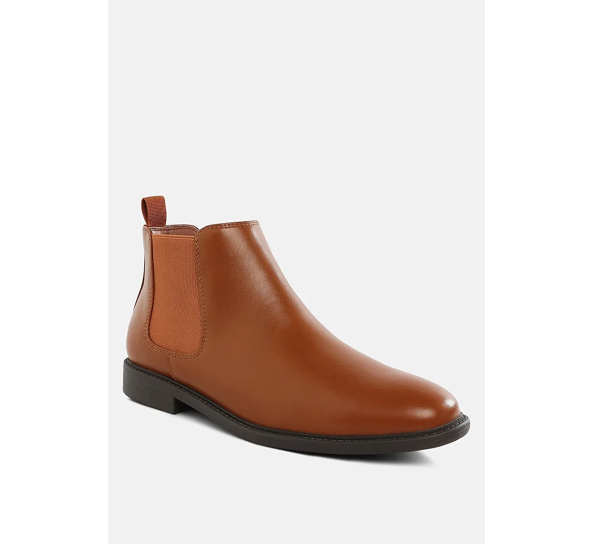 Fraser Faux Leather Pull Tabs Boots by London Rag