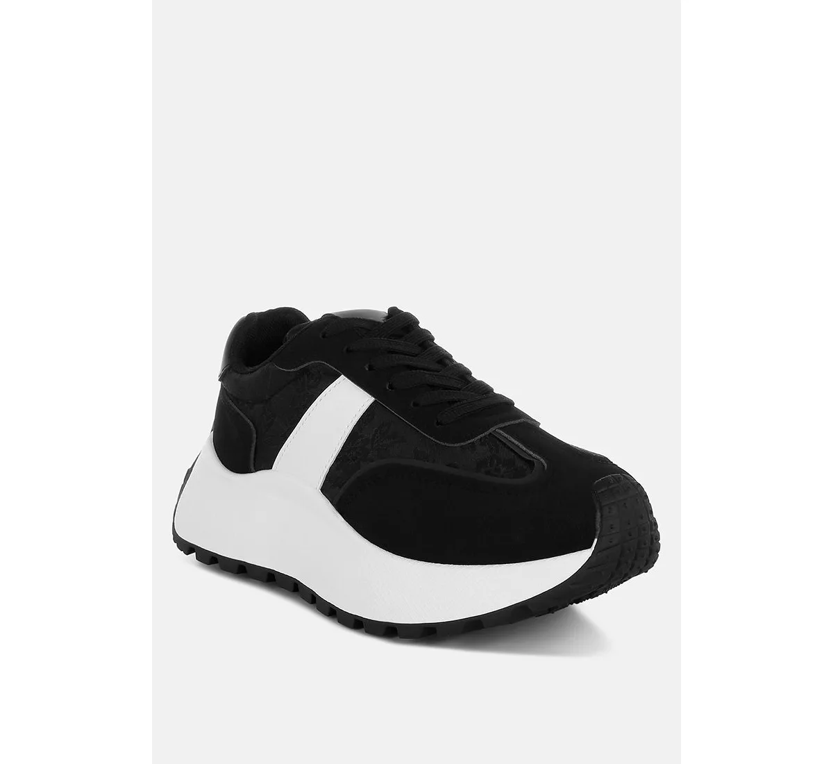 Squeaker Chunky Anti-Skid Lace-Up Sneakers by London Rag