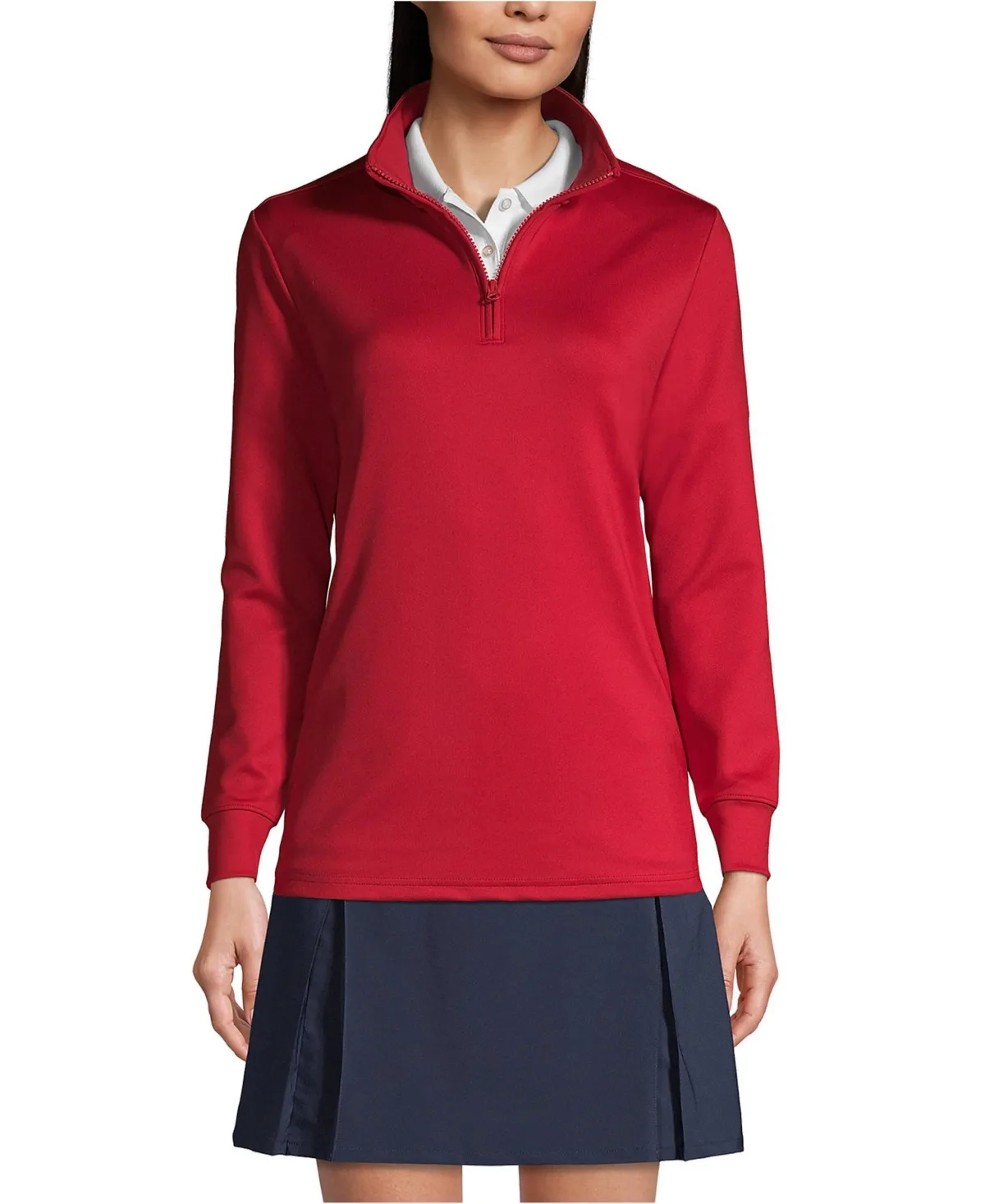 Active Performance Quarter Zip Pullover by Lands' End