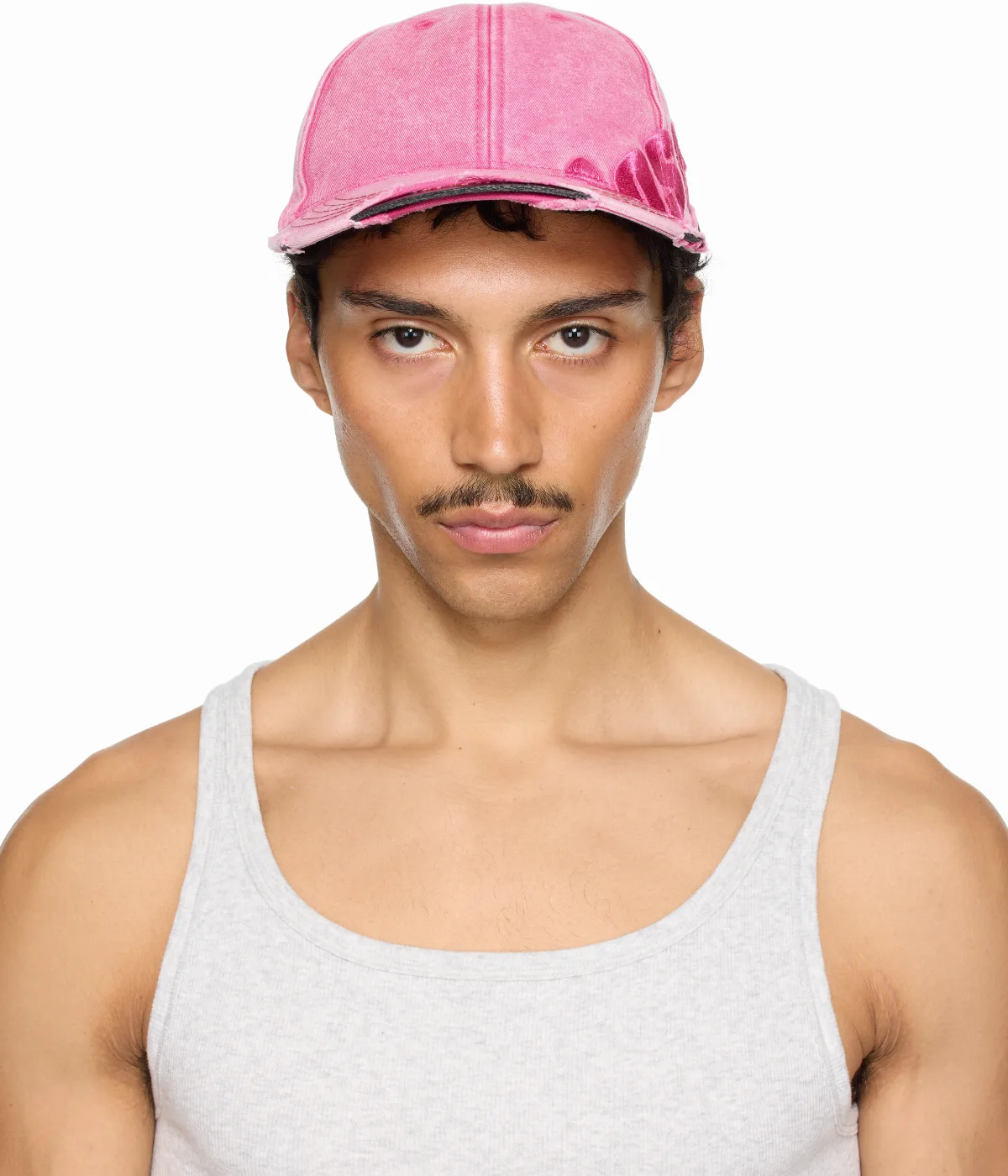 SSENSE Exclusive Pink Roll Back Cap