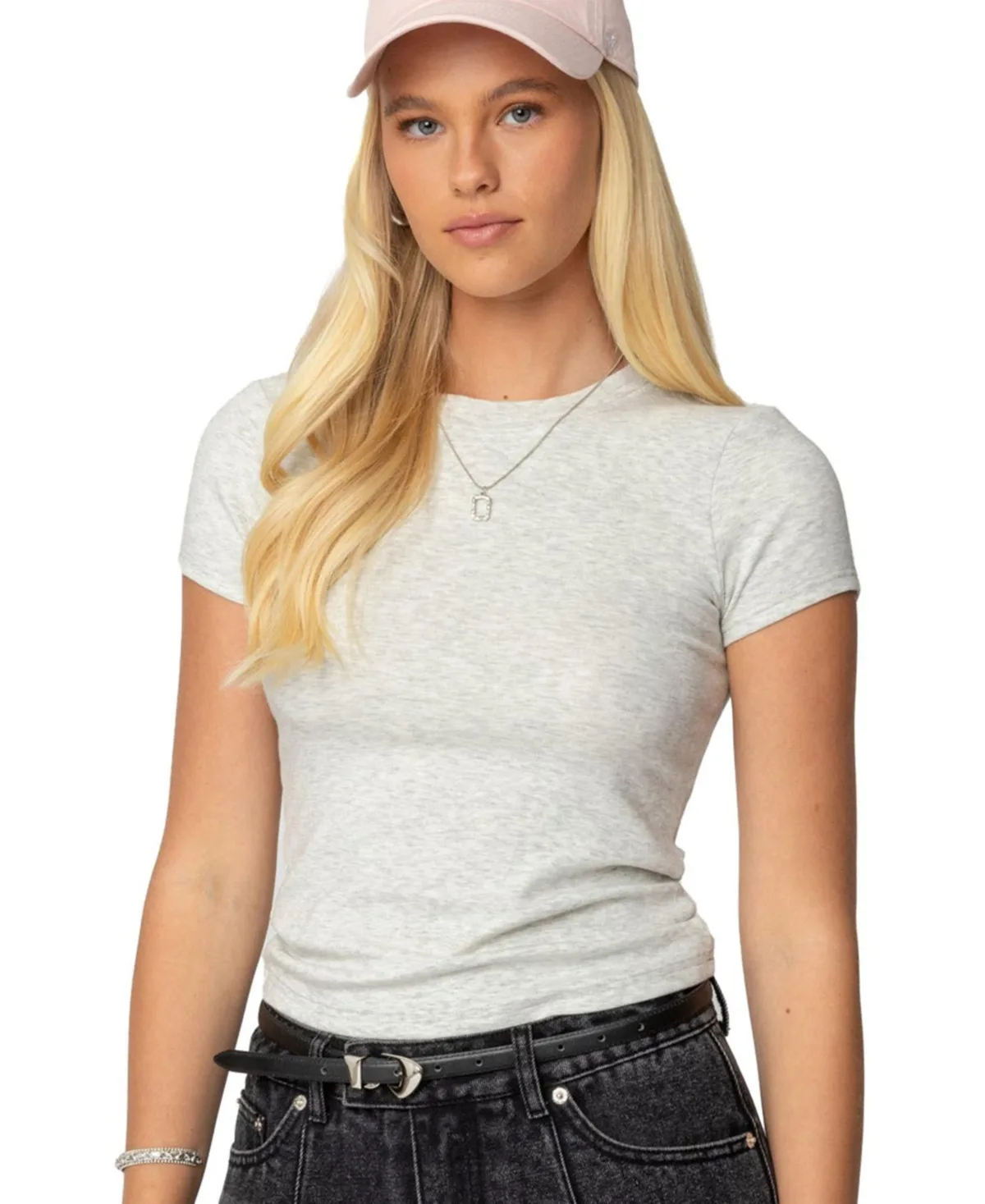 Daphney Ribbed T Shirt by Edikted