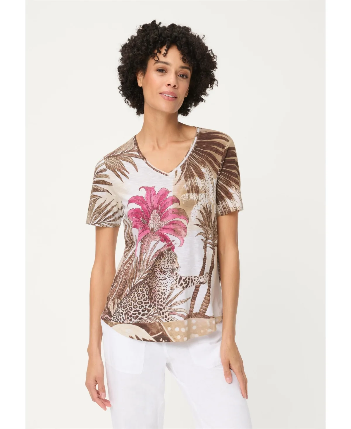 Savanna Print T-Shirt by Olsen