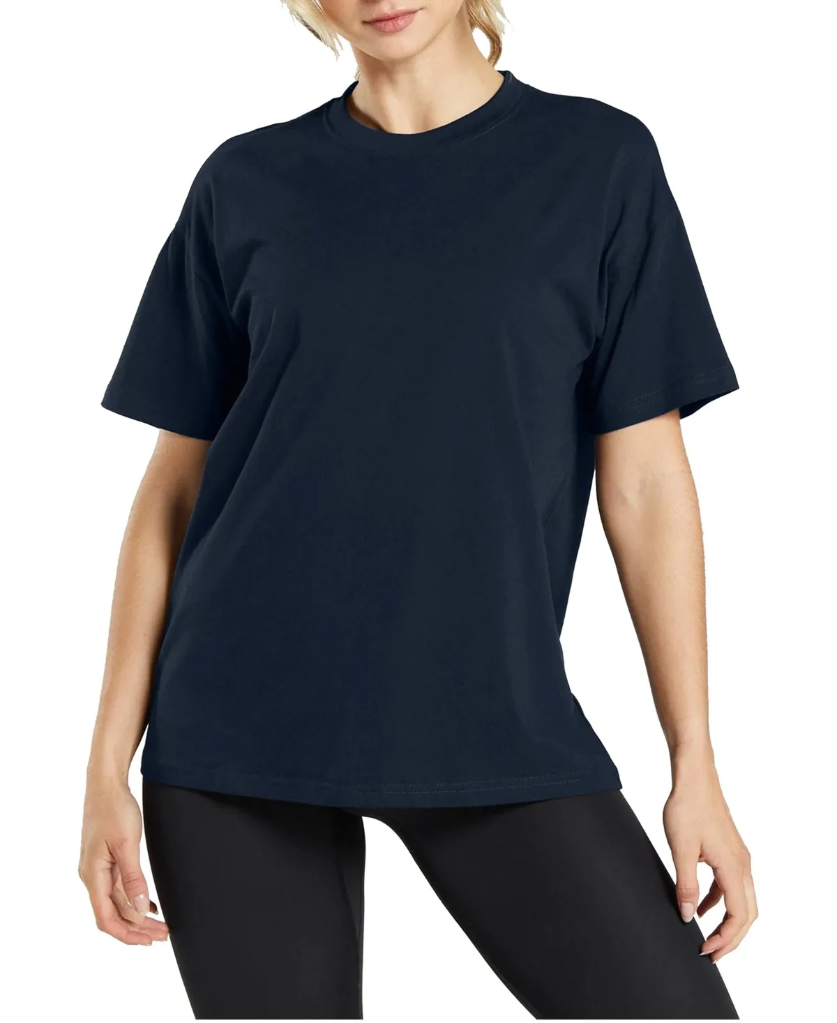 Loose Fitting Short Sleeve Crew Neck Tee (up to 5XL) by Blue Ice