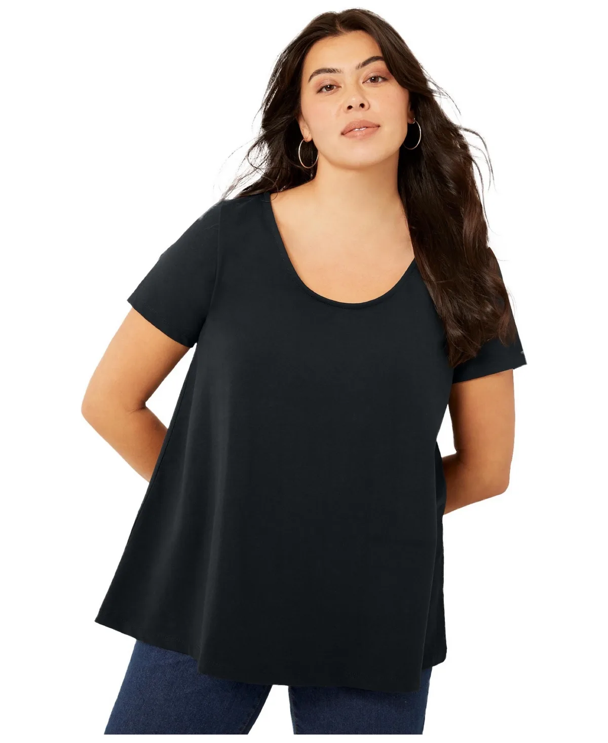 June + Vie Short-Sleeve Swing One + Only Tunic by June & Vie