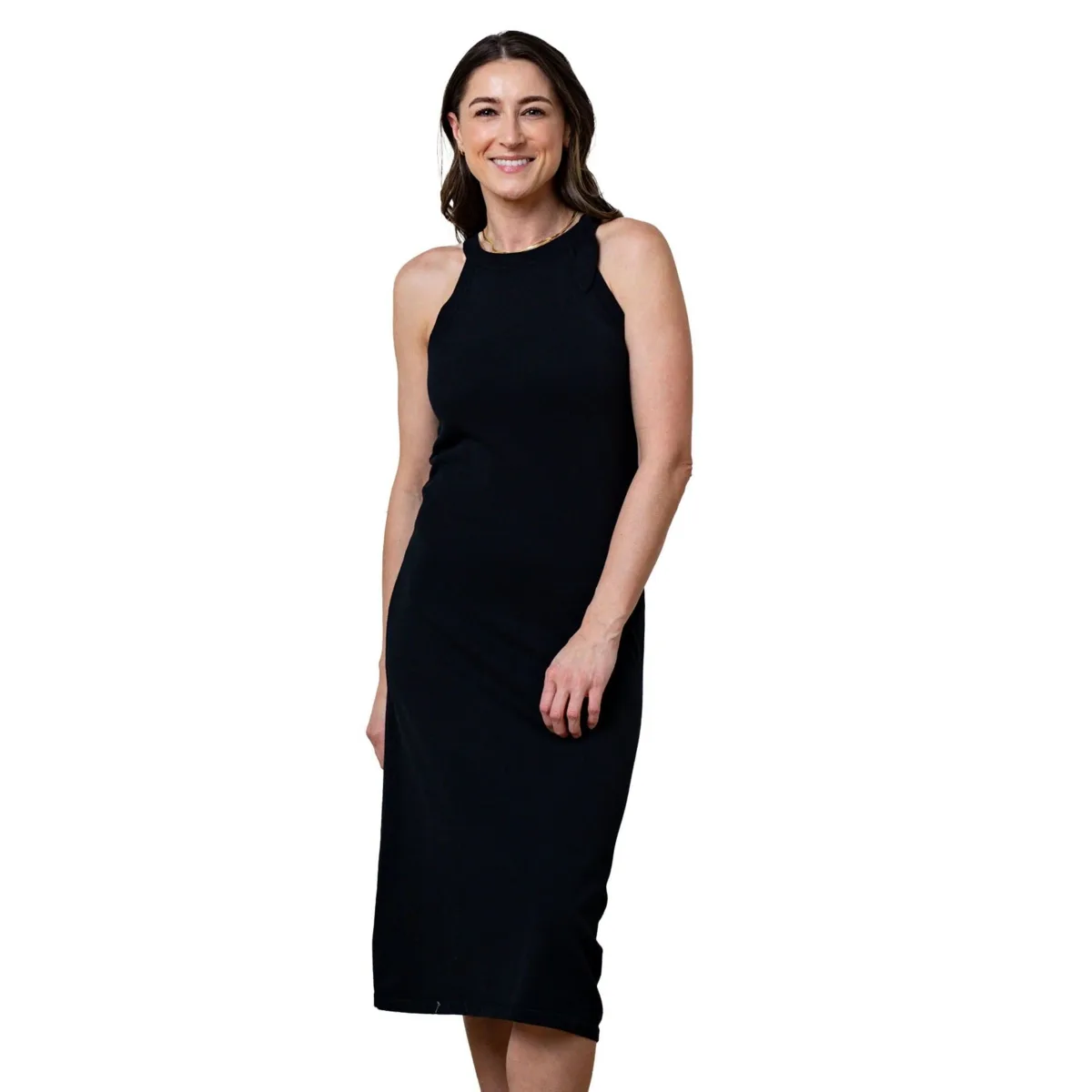 Halter Tie Sweater Dress