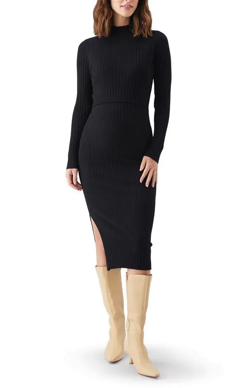 Nella Rib Nursing Knit Dress