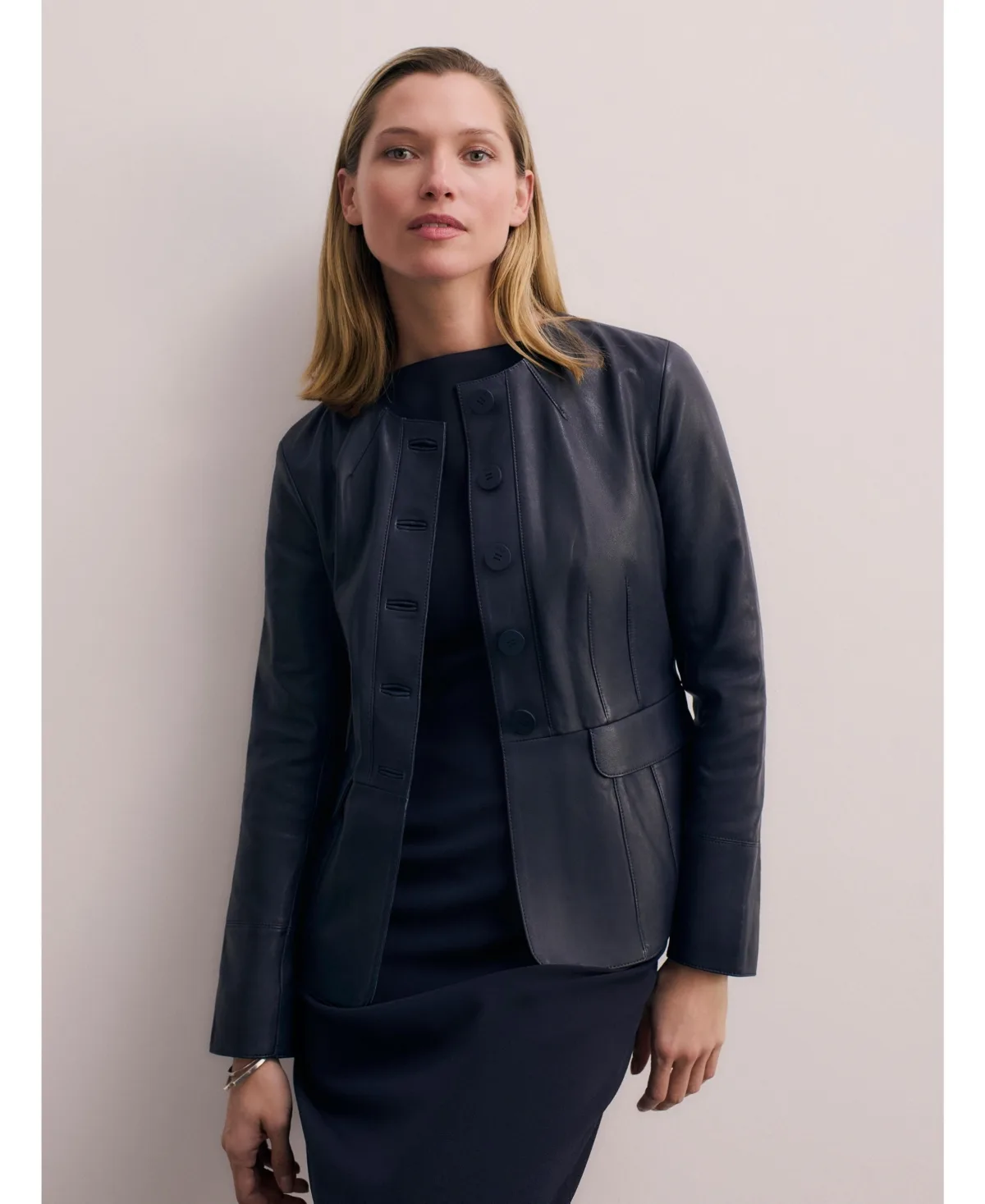 Ginevra Leather Jacket by The Fold