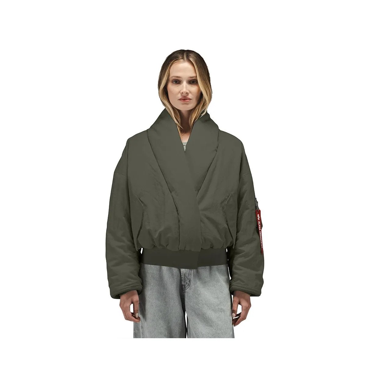 Shawl Collar Flight Jacket W by Alpha Industries
