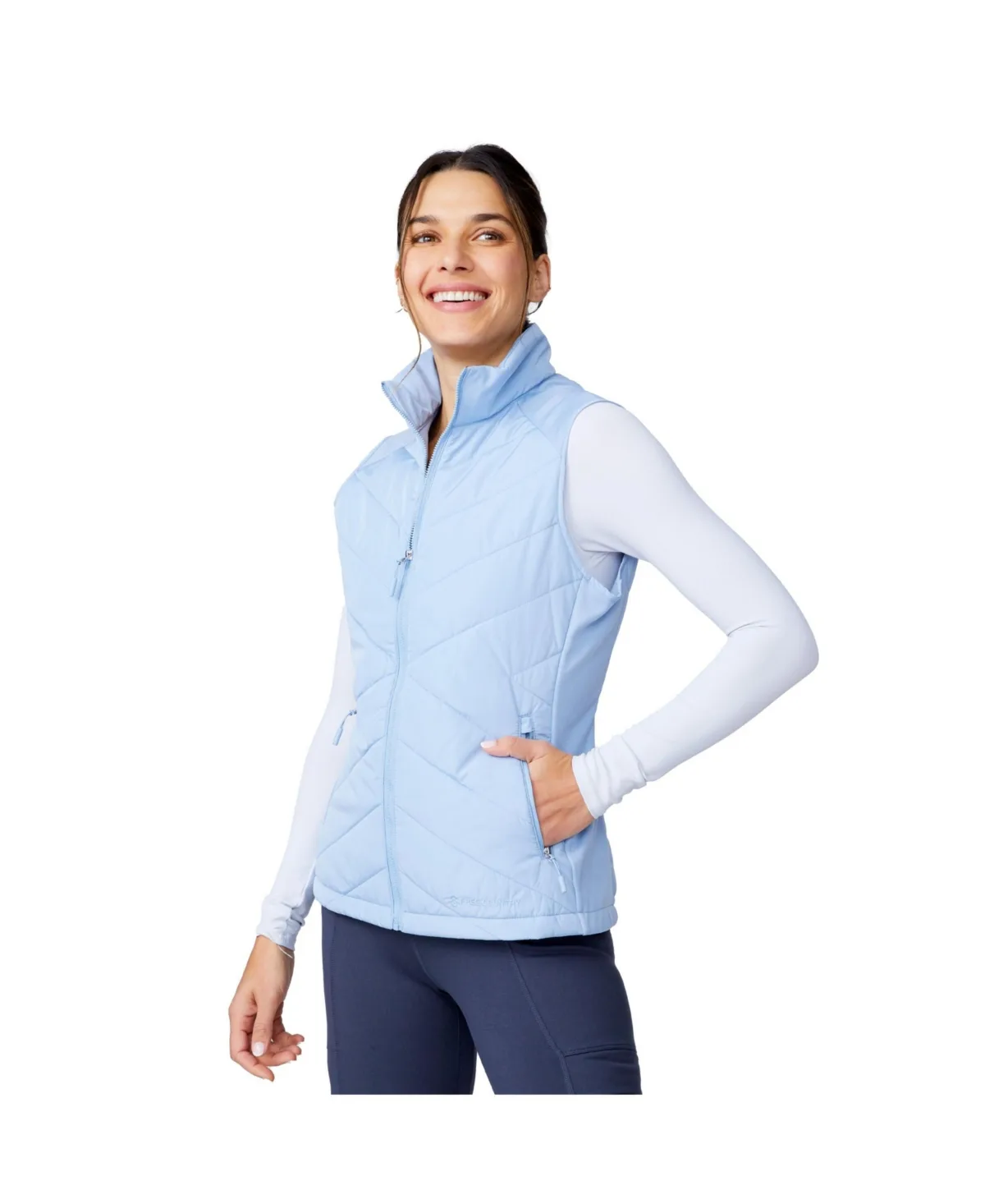 Quilted Hybrid Vest by Free Country