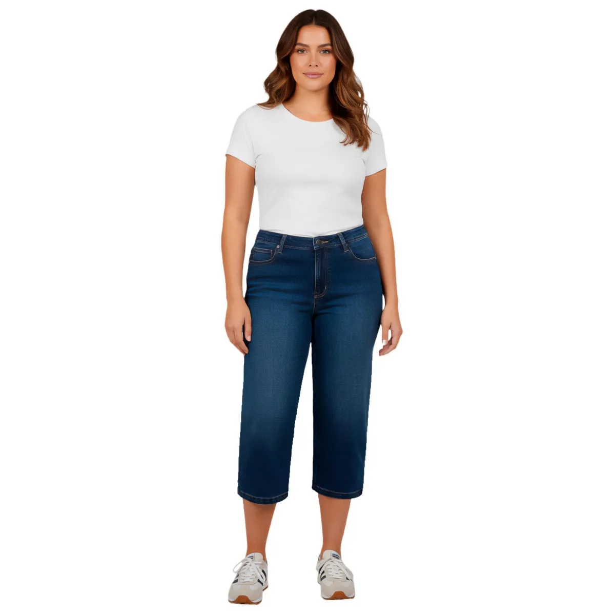 Butter Denim Straight Crop