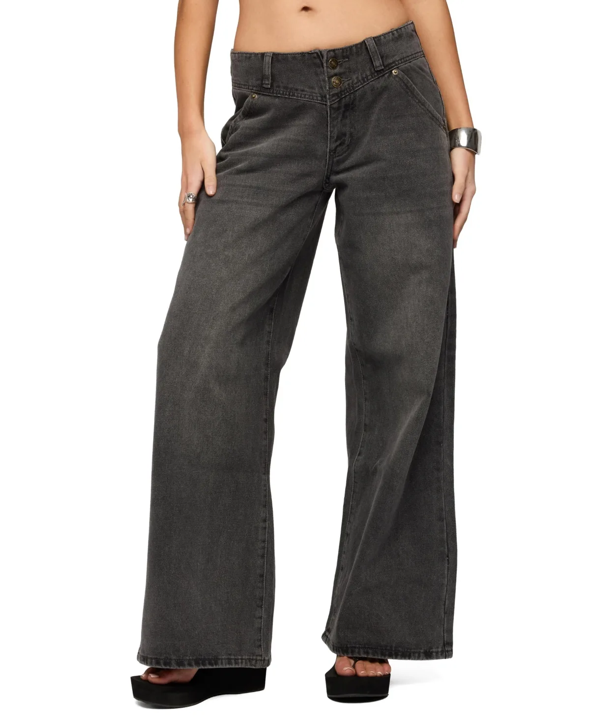 Meredith Low Rise Jeans by Edikted