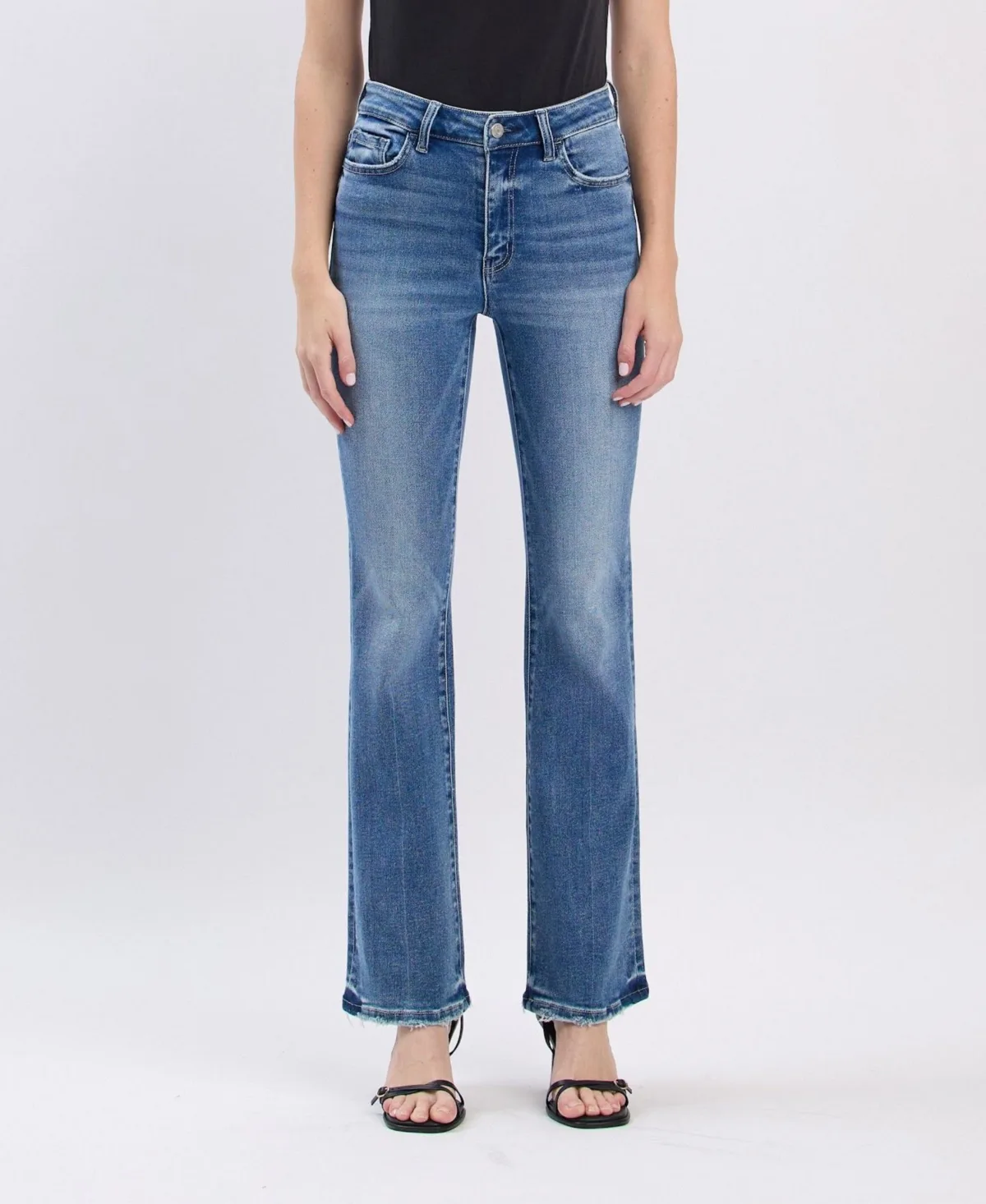 High Rise Bootcut Jeans by Vervet