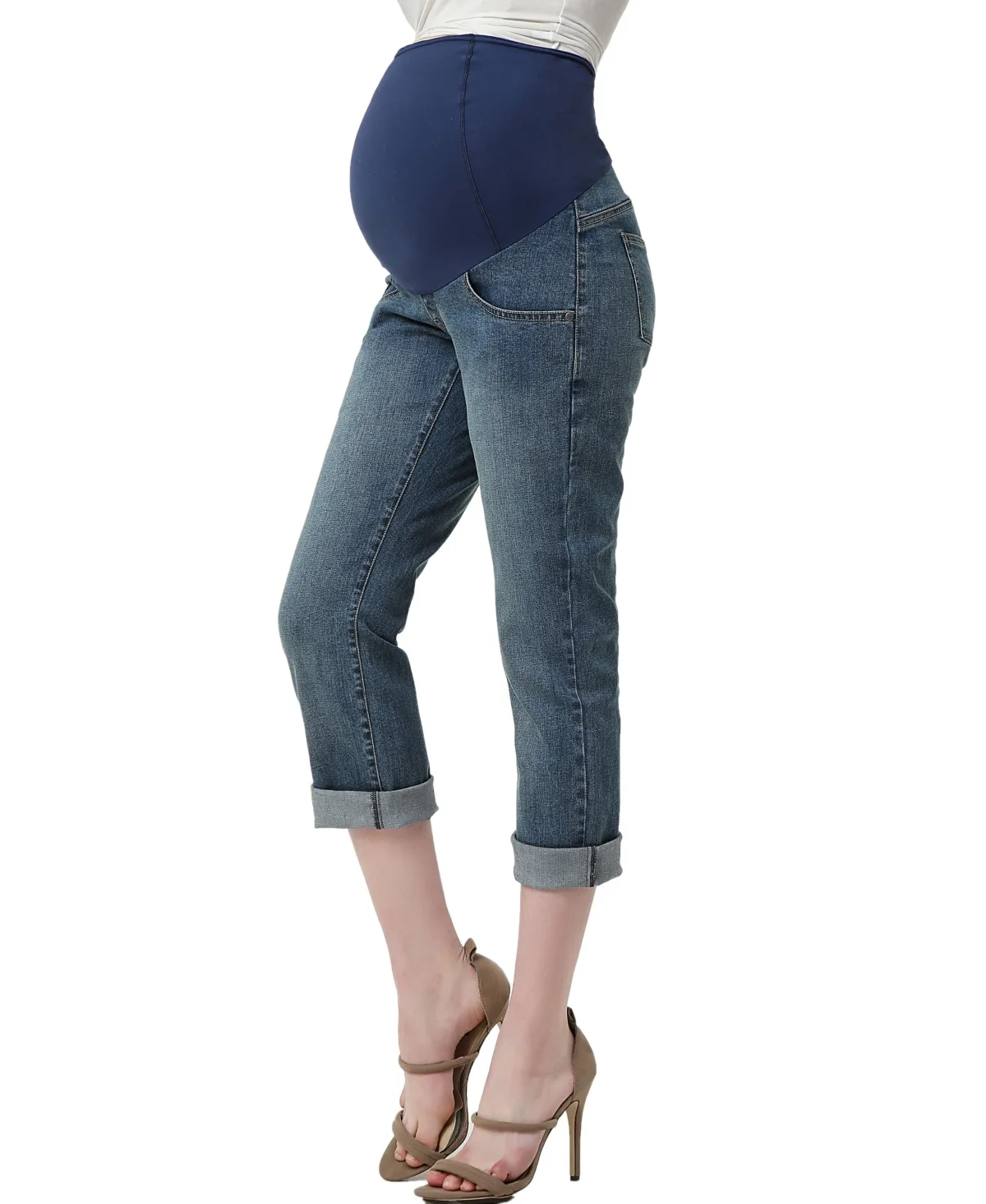 Jodie Stretch Boyfriend Denim Jeans by Kimi + Kai