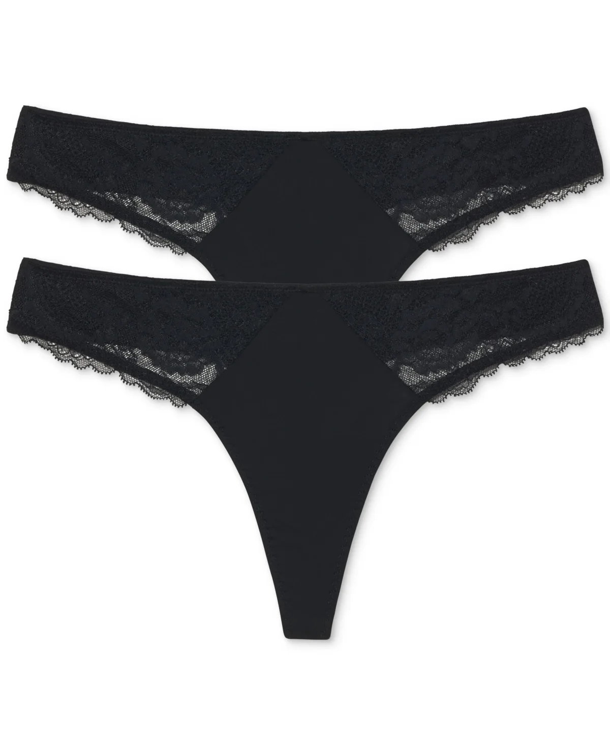 Minx No-Show Comfortable Lace Thong 2 Pack by Skarlett Blue