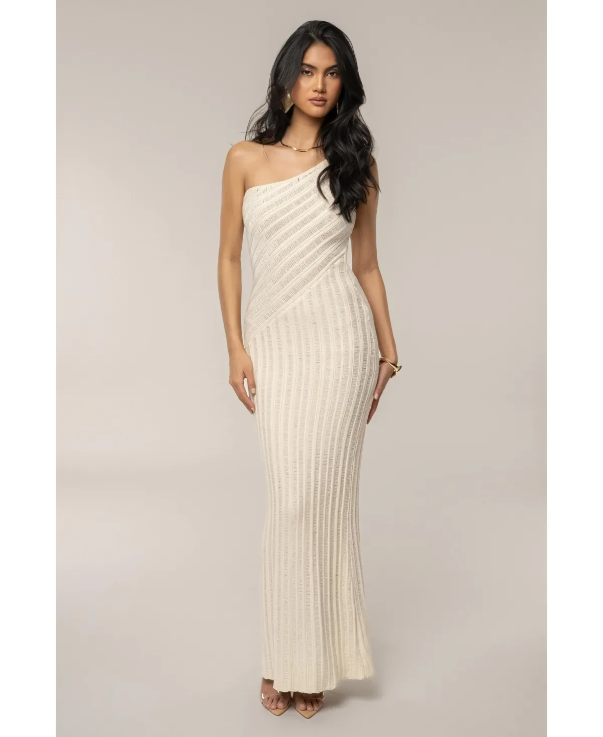 Fringe Knit Maxi Dress by Jluxlabel