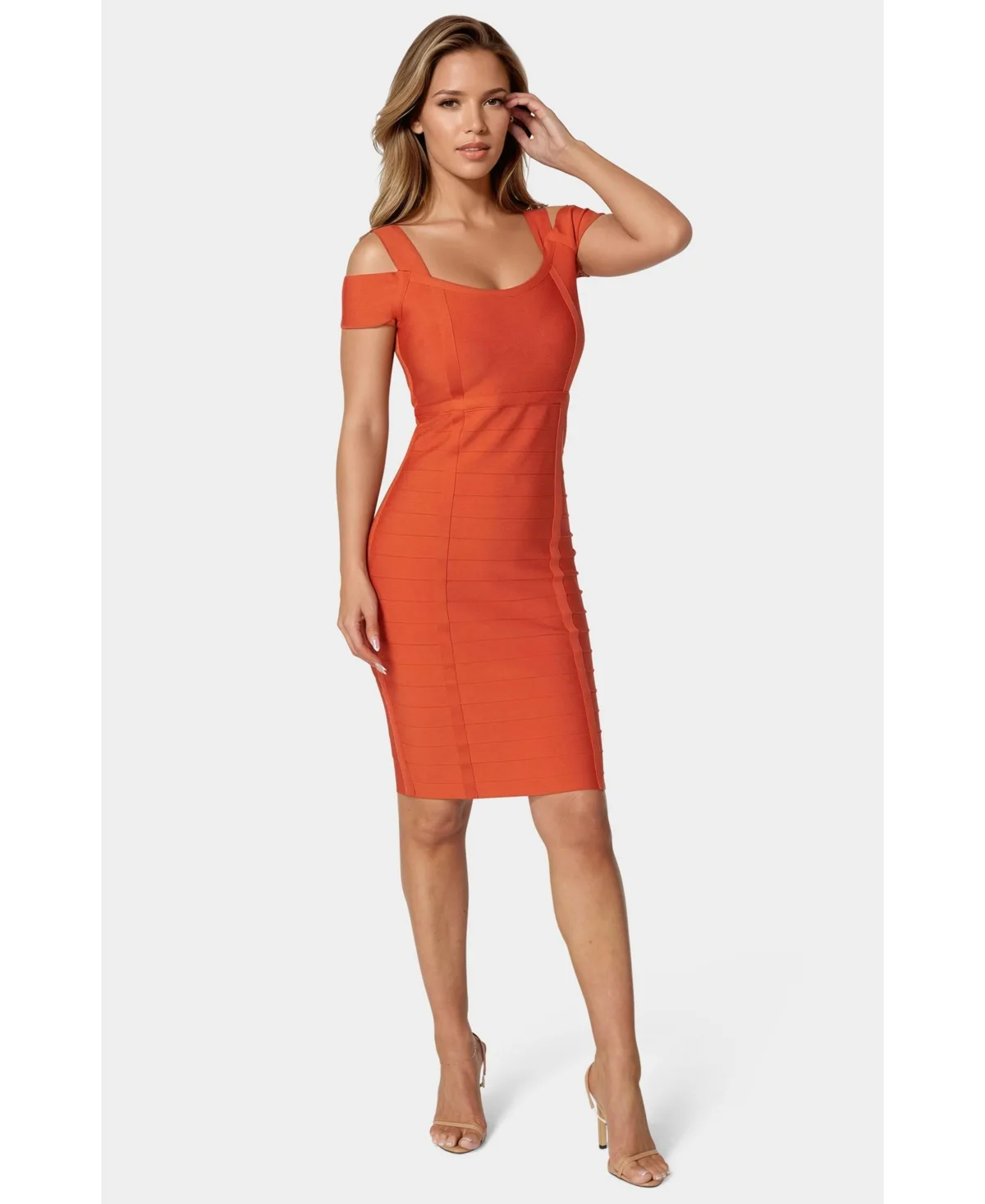 Sim Midi Bandage Dress by Bebe