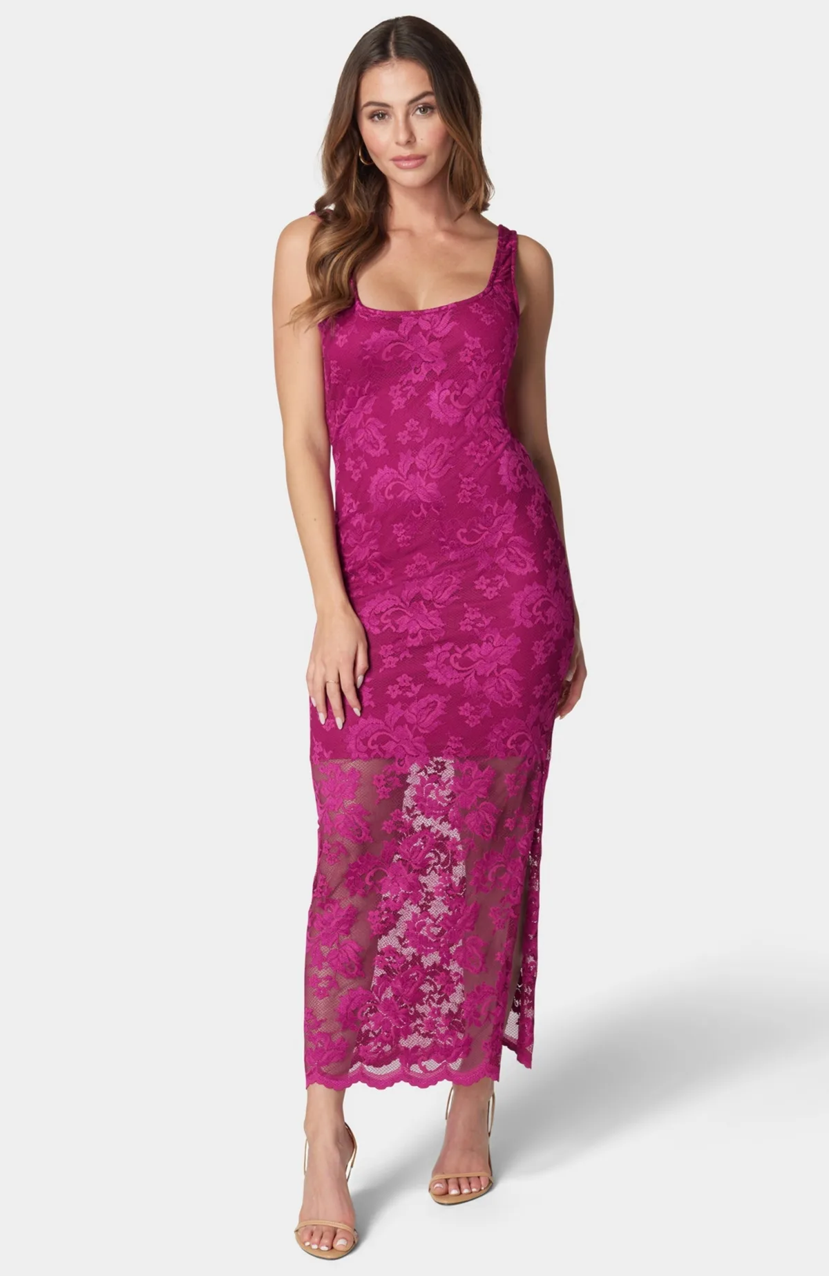 Marseille Lace Square Neck Tank Dress by Bebe