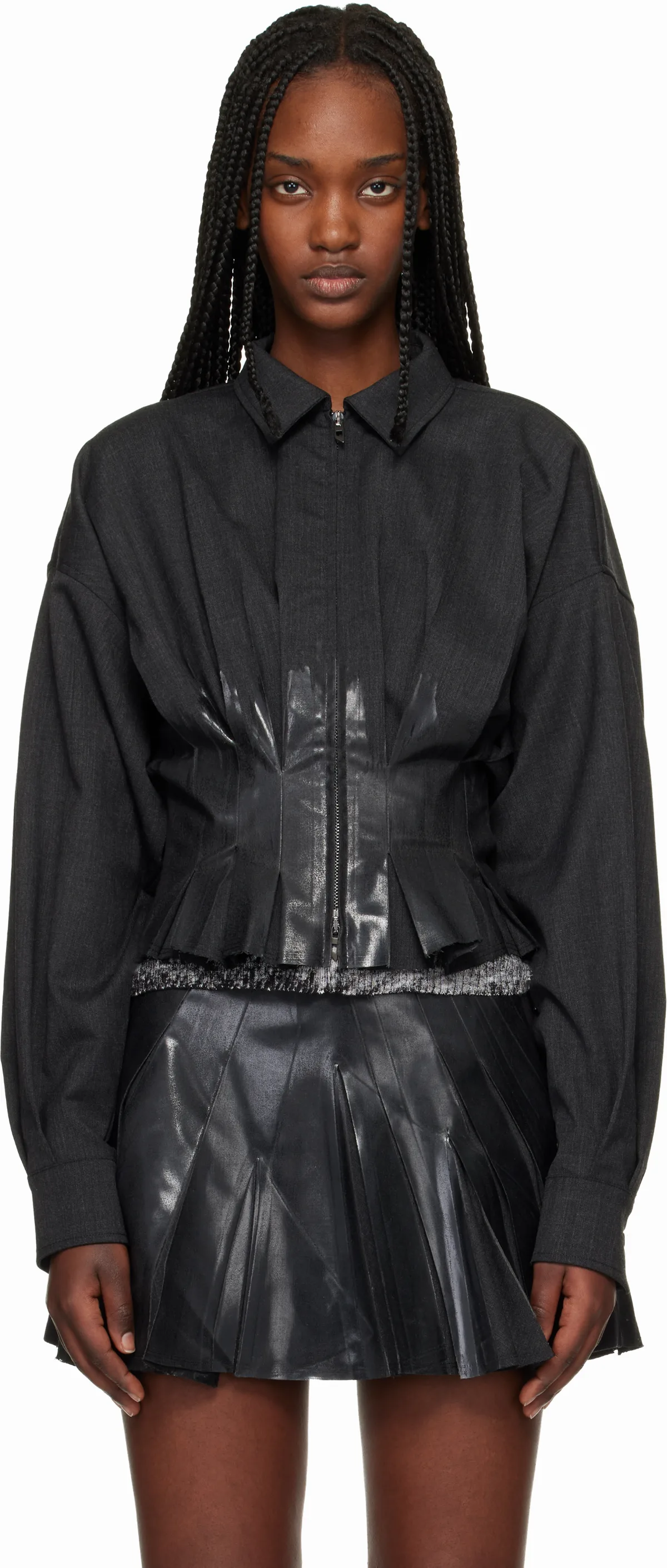 Gray G-Anbu Jacket by Diesel