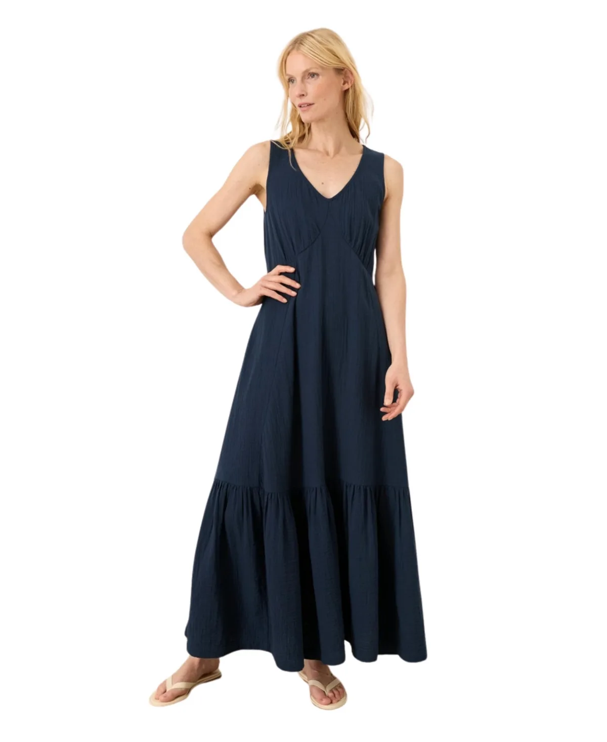 Organic Cotton Coastal Double Gauze Beach to Brunch Dress by Pact