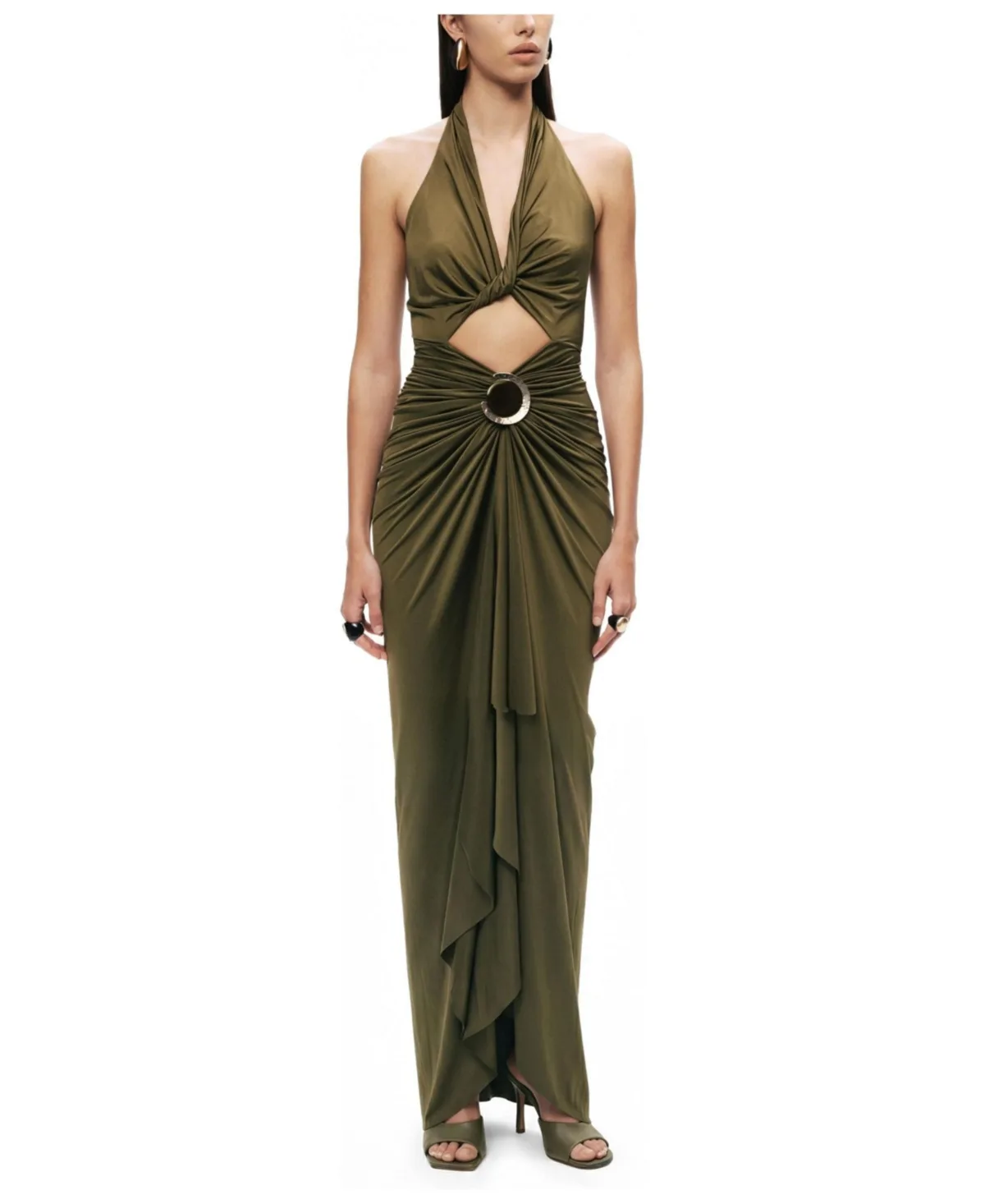 Cut-Out Halter Maxi Dress by Nocturne
