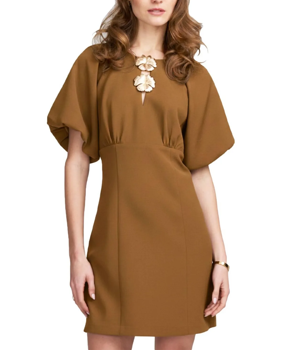Balloon Sleeve Dress by Elle Collection